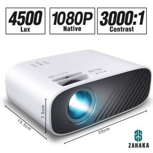 Zahaka Native LED Projector Full HD1080p compact size