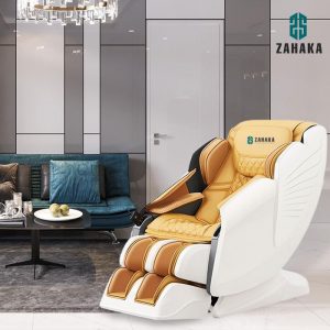 Zahaka Massage Premium Chair 4D Pro White - Yellow