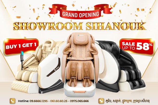 Grand Opening Showroom of Zahaka Massage Chair in Sihanouk