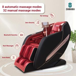 The massage chair K5 Smart is pre-programmed with 8 automatic massage exercises